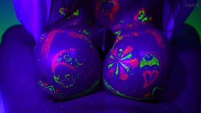 Neon Titfuck Is Better Than Neon Party! Lilykoti